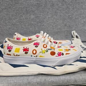 Vans Custom Lace Up Paint Splat Skate Sneakers size 8.5